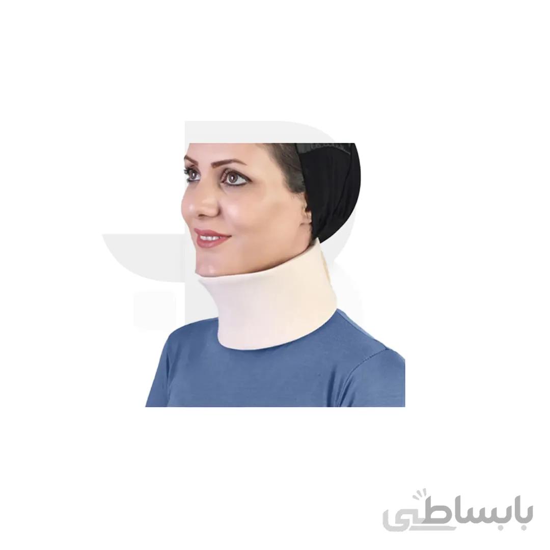 گردنبند طبی چانه دار(کوتاه و بلند)طب و صنعت 50600 ا 50600 Semi Rigid Cervical Collar With Chin Support tebosanat