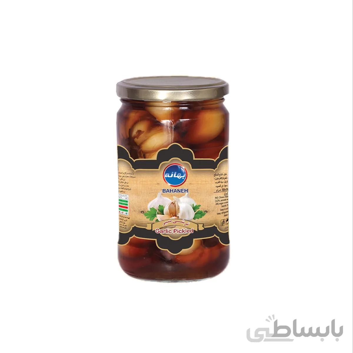ترشی سیرگل 700 گرم بهانه – کارتن 12تایی