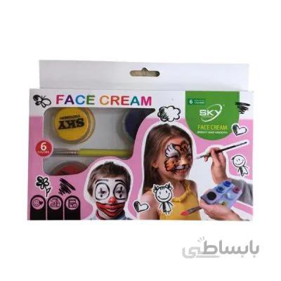 رنگ گریم صورت اسکی بسته 6 عددی