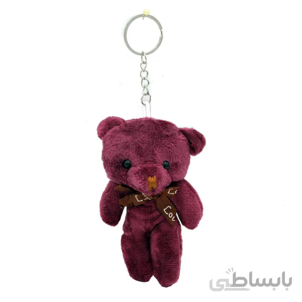 عروسک خرس کوچک 13 سانتی زرشکی