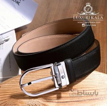 کمربند چرم (مشکی SAFFIONA) Mont Blanc ا MONT BLANC BELT