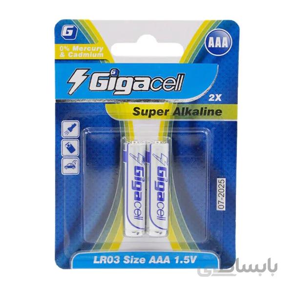باتری نیم قلمی گیگاسل مدل Super Alkaline بسته ۲ عددی