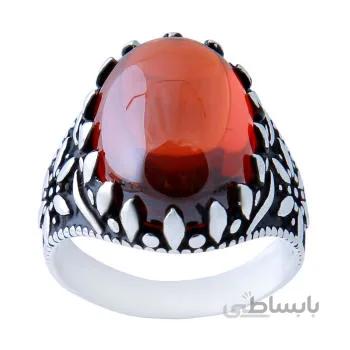 انگشتر نقره مردانه کد AM_614
