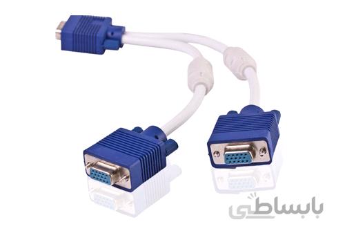 کابل تبدیل 1 به 2 پورت VGA