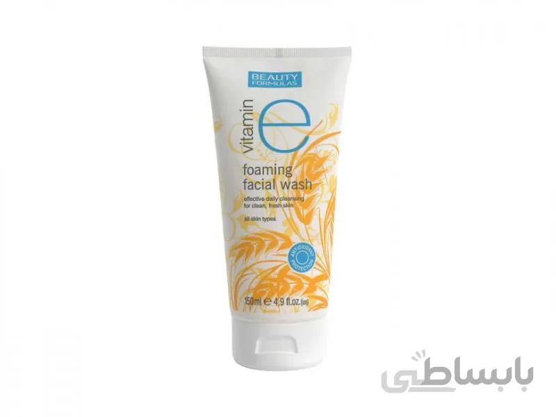 فوم فیس واش جوانه گندم و ویتامین e بیوتی فرمولا Beauty Formulas