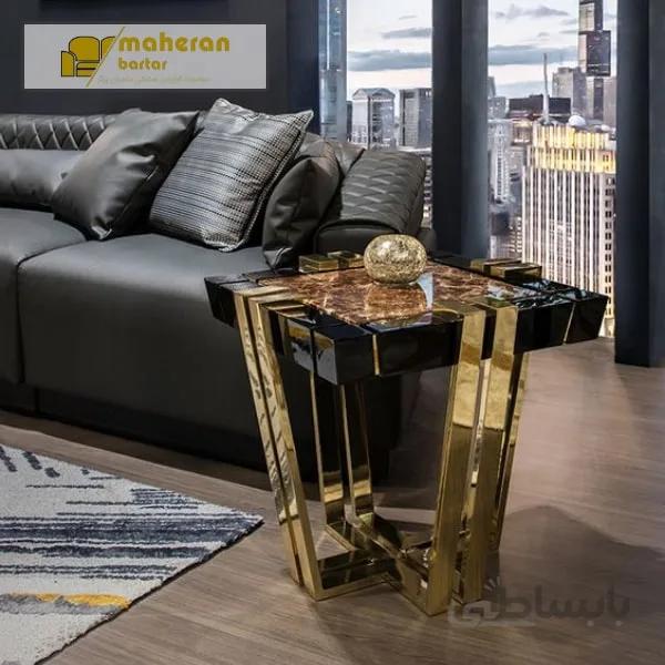 میز عسلی استیل مدل کارولین KAROLIN