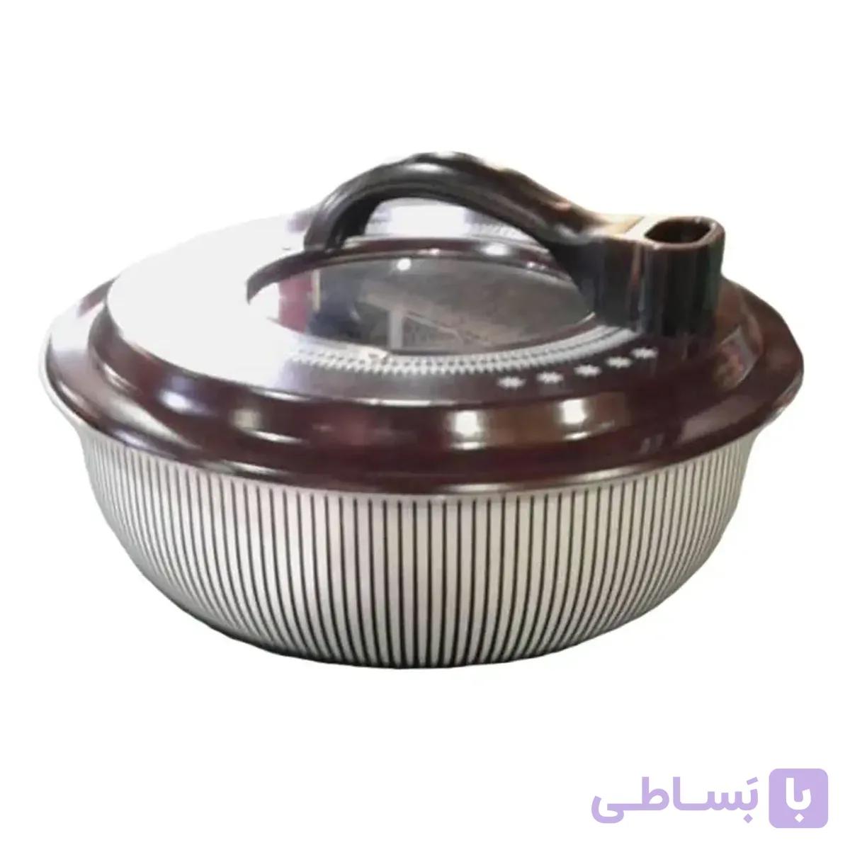 کیک پز و پیتزا پز برقی لاوین قهوه ای خط دار