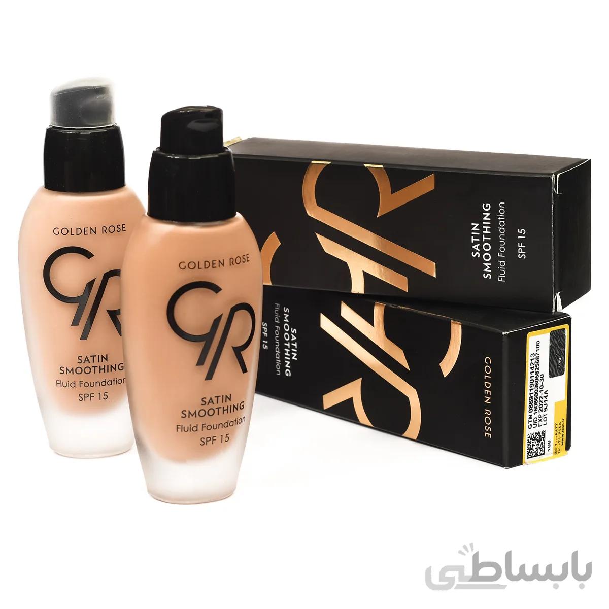 کرم پودر گلدن رز Golden Rose مدل Satin Smoothing