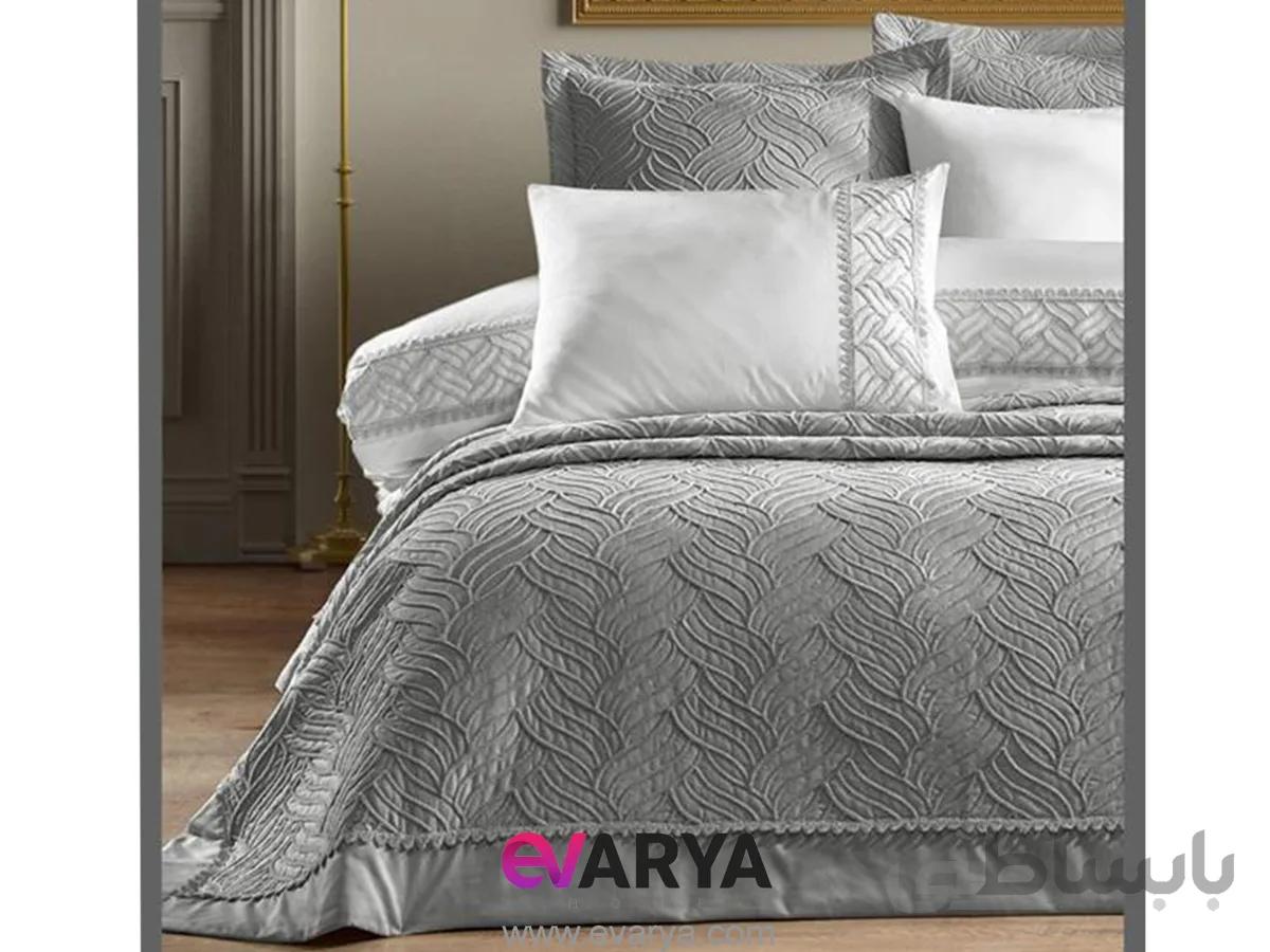 روتختی عروس مدل Tallia برند Iyi geceler Istanbul هفت تکه رنگ طوسی سایز دو نفره 200×160