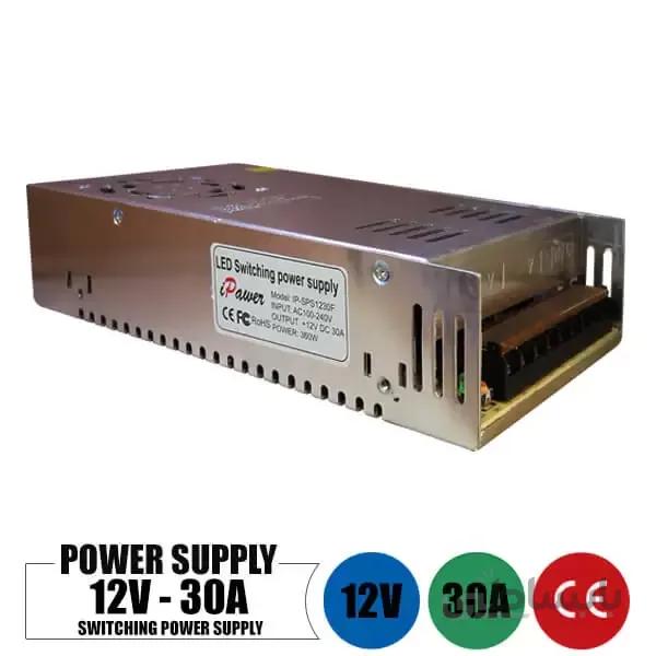 منبع تغذیه سوئیچینگ 12 ولت 30 آمپر ا Switching power supply 12 volts 30 amps