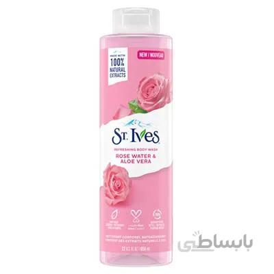 شامپو بدن رز و آلوئه ورا سینت ایوز / St .Ives Refreshing Body Wash Rose Water & Aloe Vera