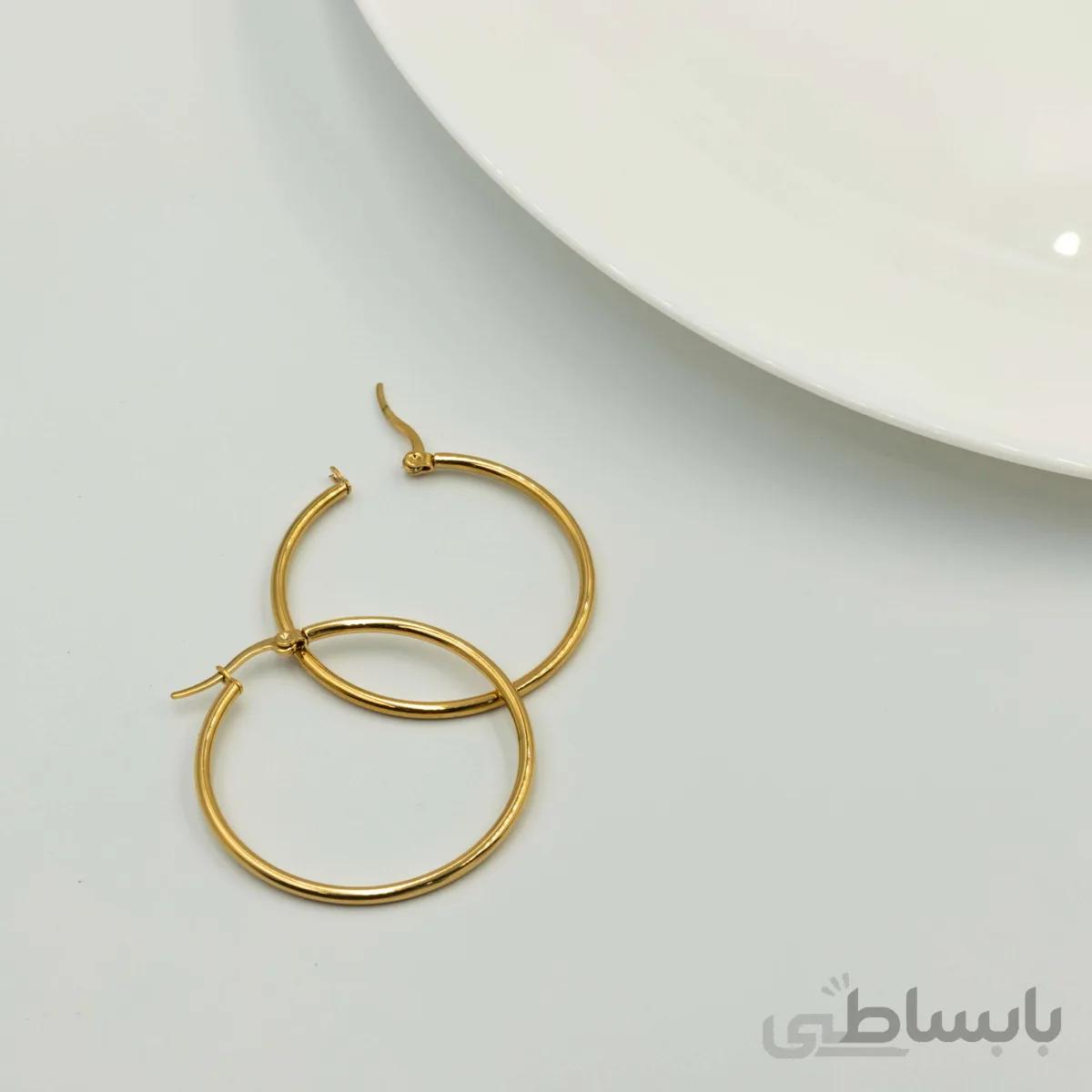 گوشواره استیل دایره - E14