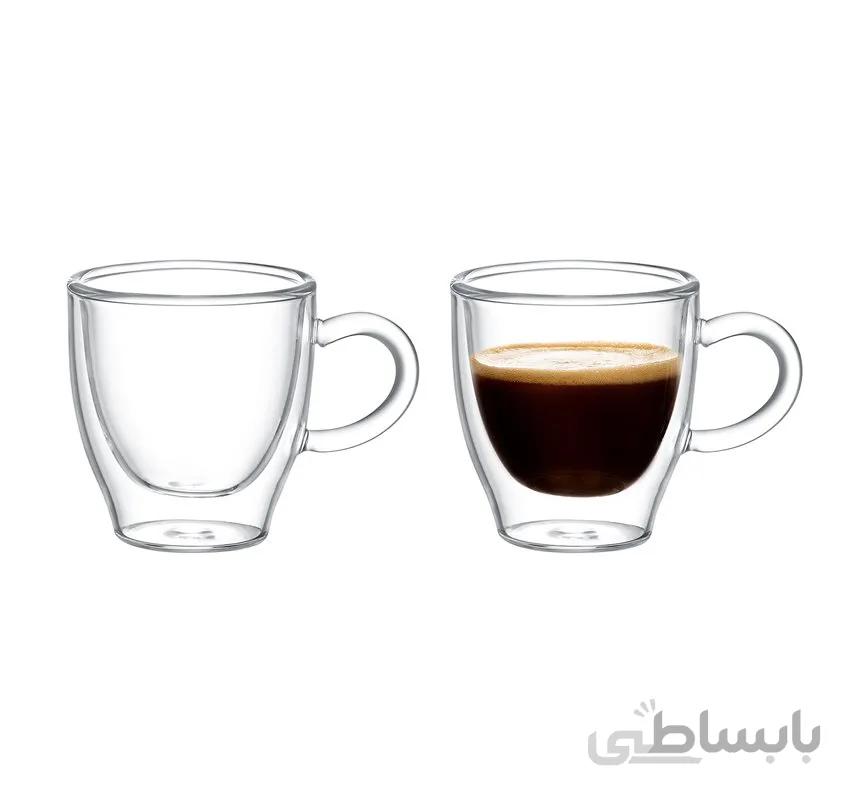 فنجان دو جداره بسته 2 عددی Lapelisse مادام کوکو