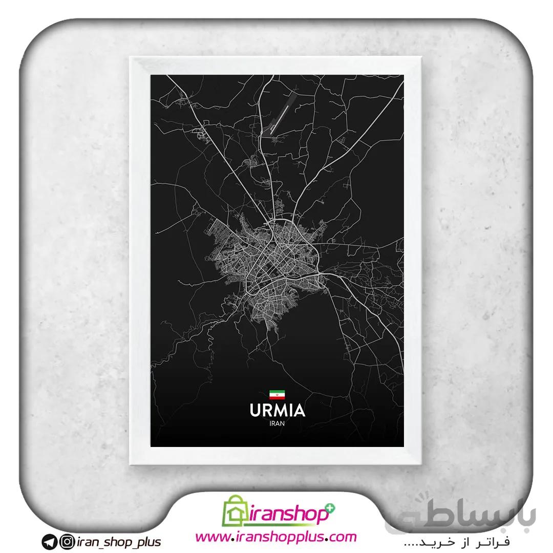 تابلو نقشه شهر ارومیه با تم Dark