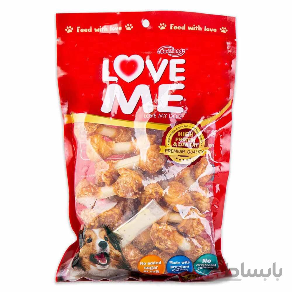 تشویقی سگ لاومی مدل دمبلی وزن 450 گرم ا Love Me Dumbells Chicken Treats For Dogs 450g