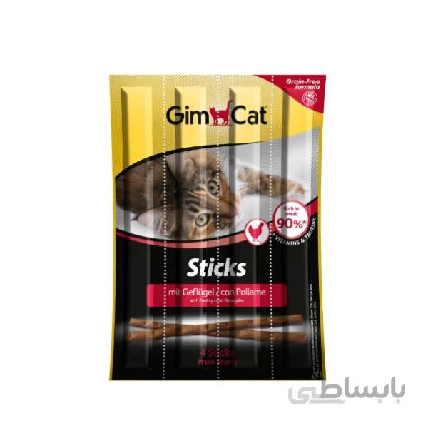 تشویقی مدادی گربه با طیور جیم کت – GimCat Sticks Poultry