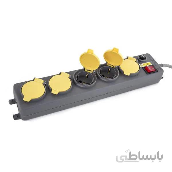 پنج خانه ارتدار دربدار فیوزدار پارت الکتریک با کابل 3 متری IP44