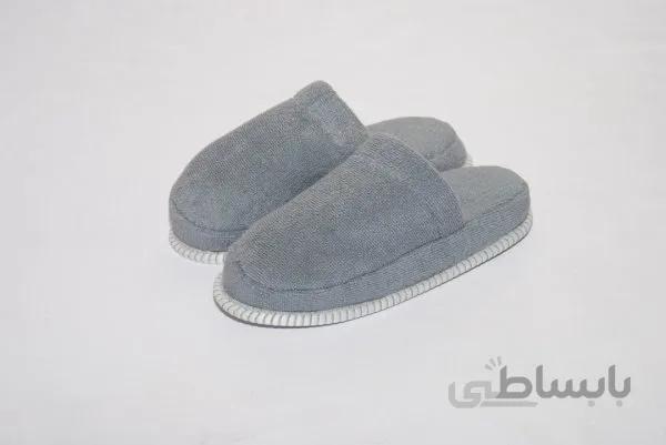 دمپایی حوله ای طوسی BMA