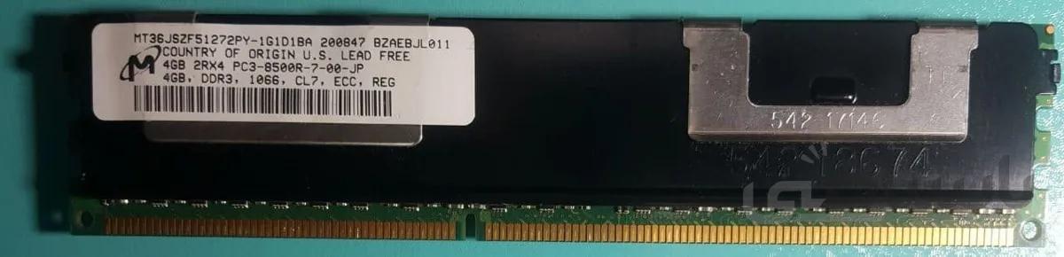رم سرور اچ پی 4 گیگ، DDR3 فرکانس 1066MHz