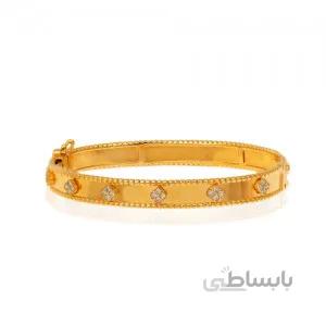 دستبند النگویی طلا طرح ونکلیف کد CB401