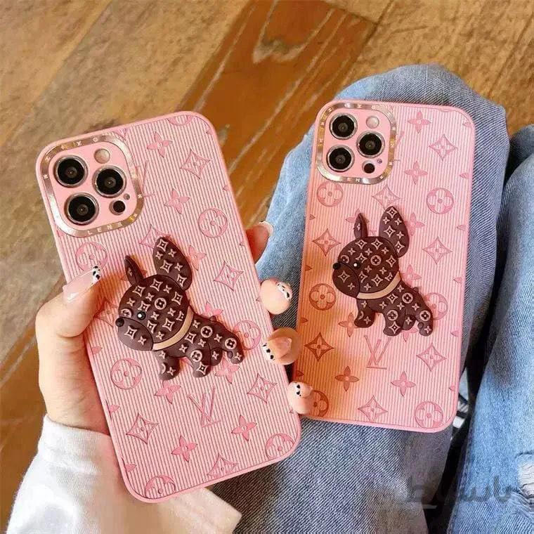 قاب آیفون مدل BullDog LV (صورتی)