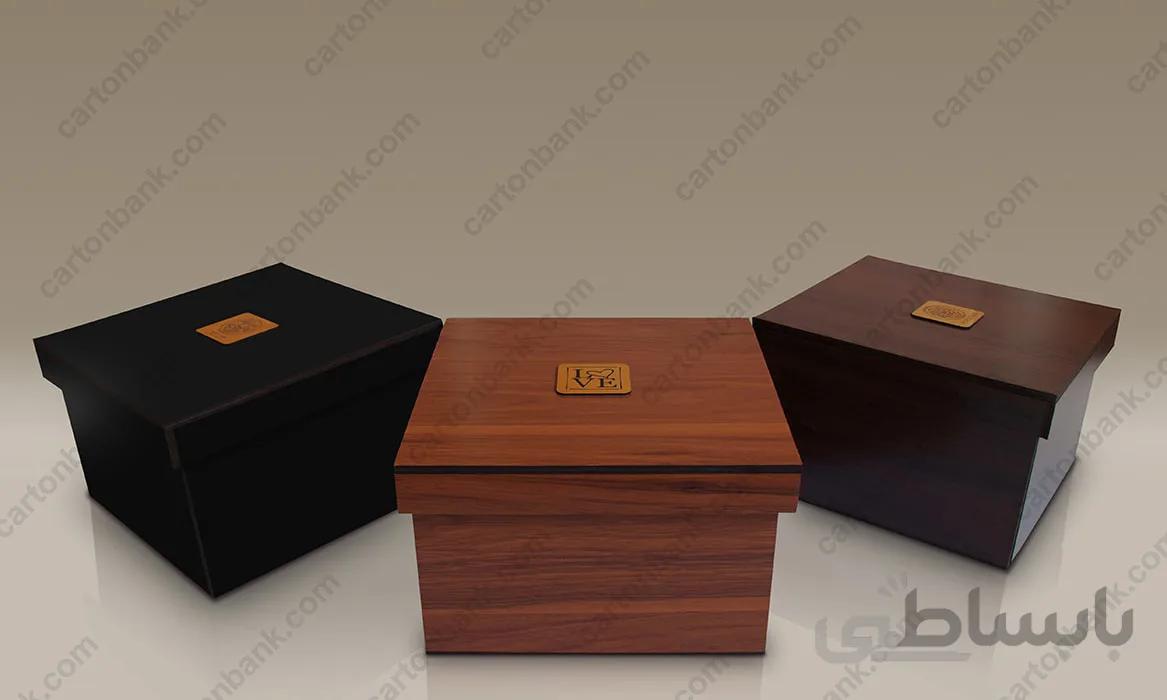 جعبه هدیه چوبی درب دار – کد CB-J10