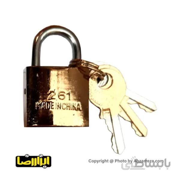 قفل آویز طرح برنج سایز 25