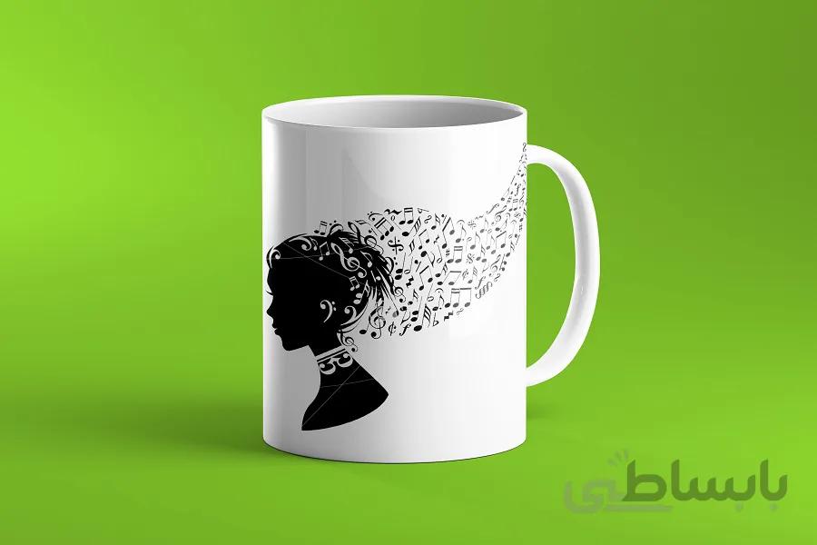 ماگ طرح دخترونه