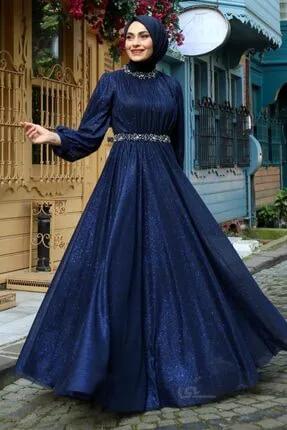 لباس مجلسی زنانه اسلامی از ترکیه برند Feiza Collection رنگ لاجوردی کد ty225253700