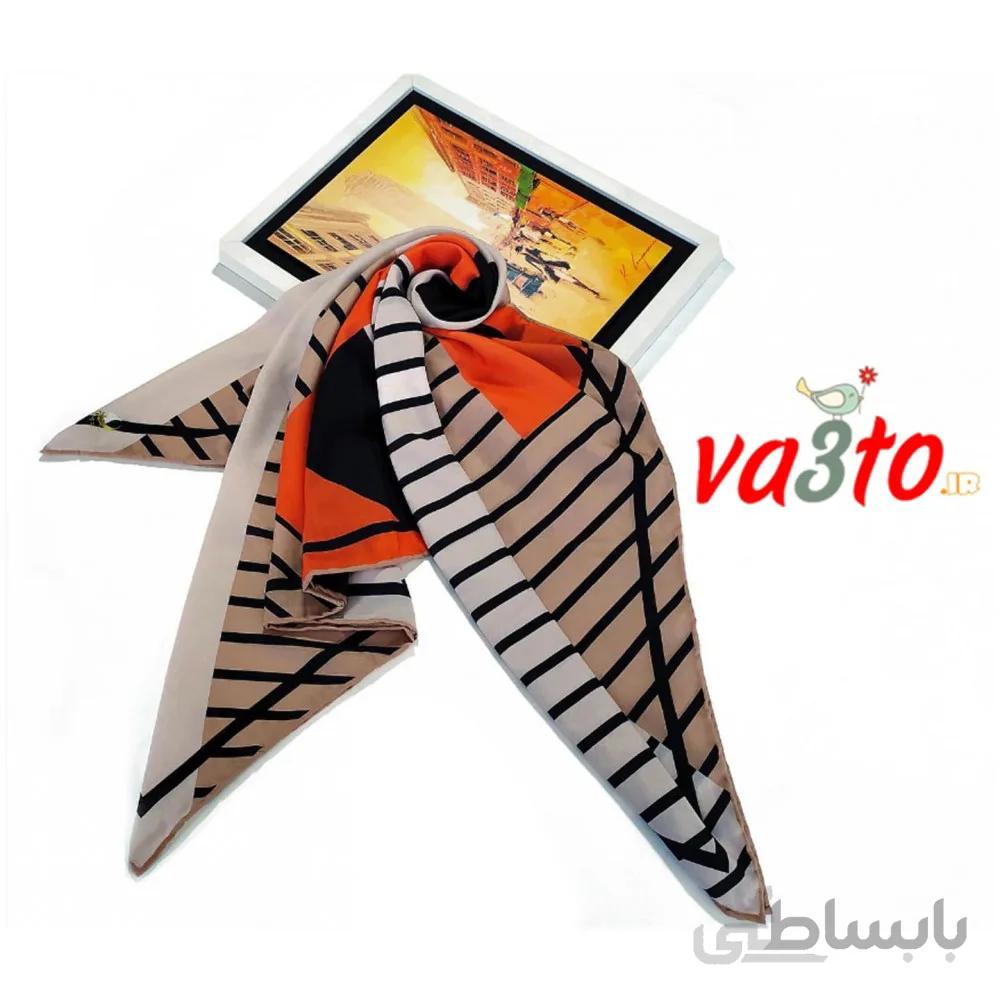 روسری طرح دار مدل خط دار