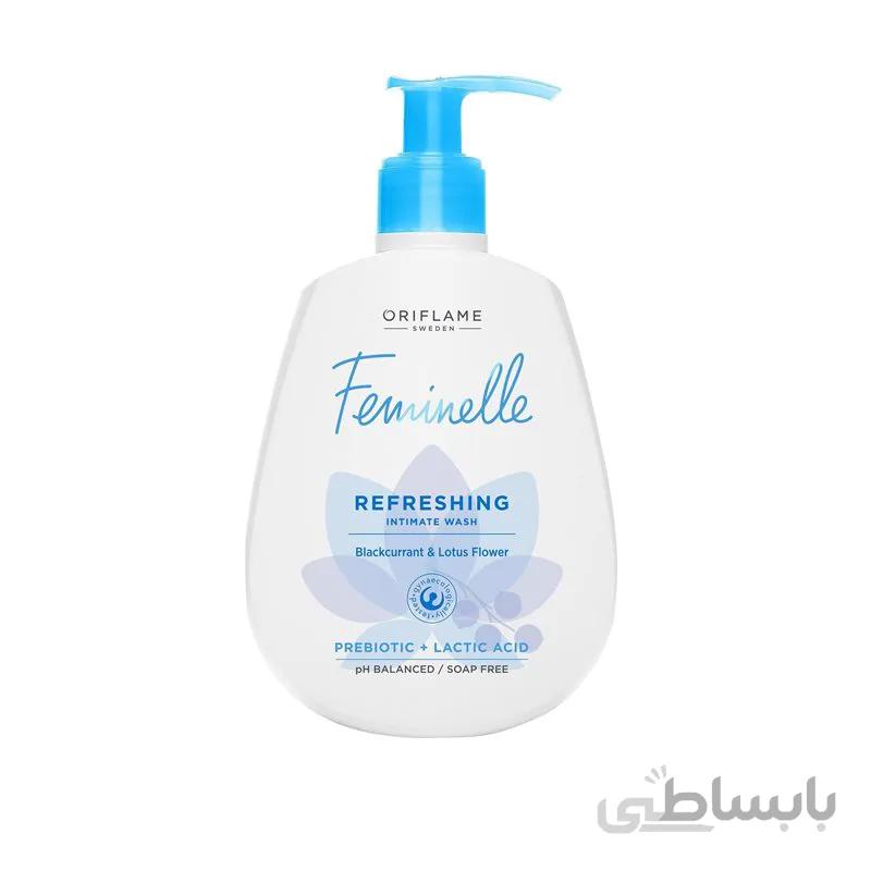 ژل شستشوی واژینال فمینله با عصاره گل ختمی و لوتوس (کد 34500)
