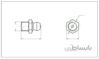 گریس خور M6 x 13