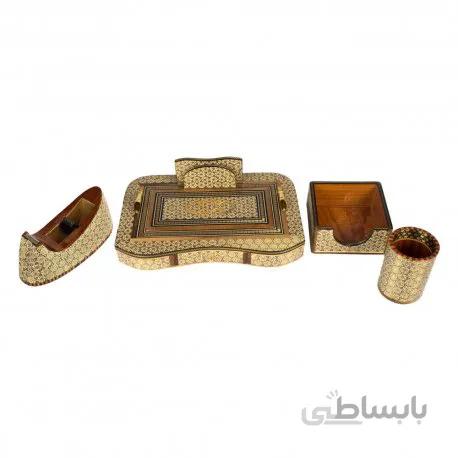 ست نفیس رومیزی اداری خاتم کاری