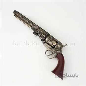 فندک دکوری مدل تپانچه حکاکی شده