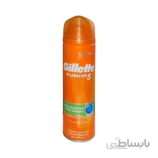ژل اصلاح مردانه ژیلت سری Fusion مدل Ultra Hassas حجم 200 میلی
