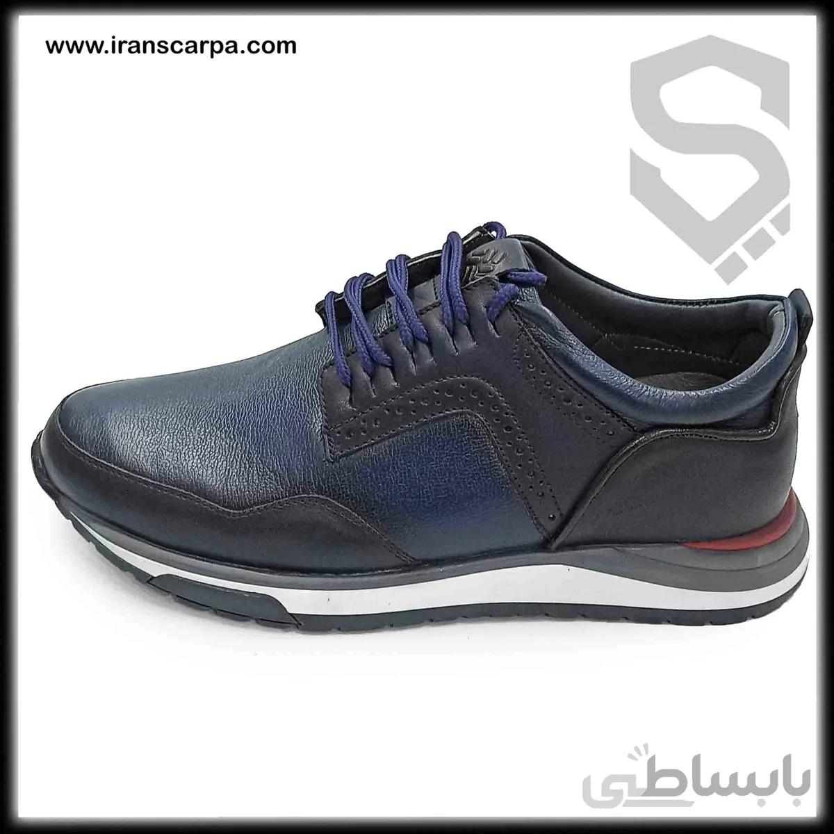 کفش چرم طبیعی مردانه مدل چالکو
