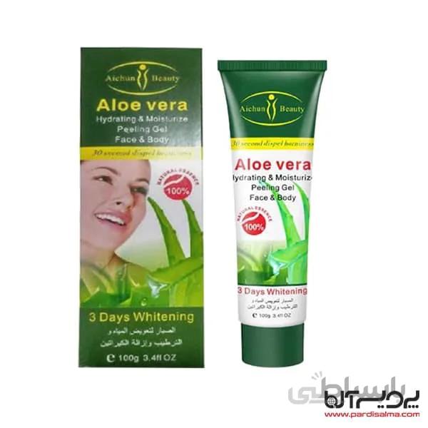 کرم لایه بردار پوست ایچون بیوتی مدل آلوئه ورا