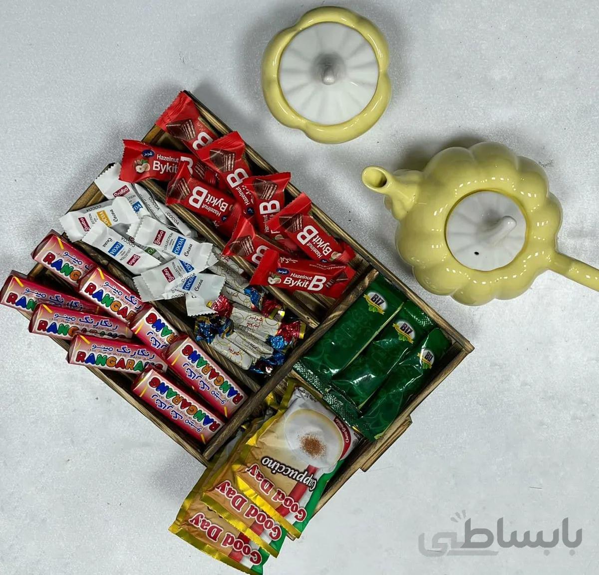 سینی 5خانه چوبی