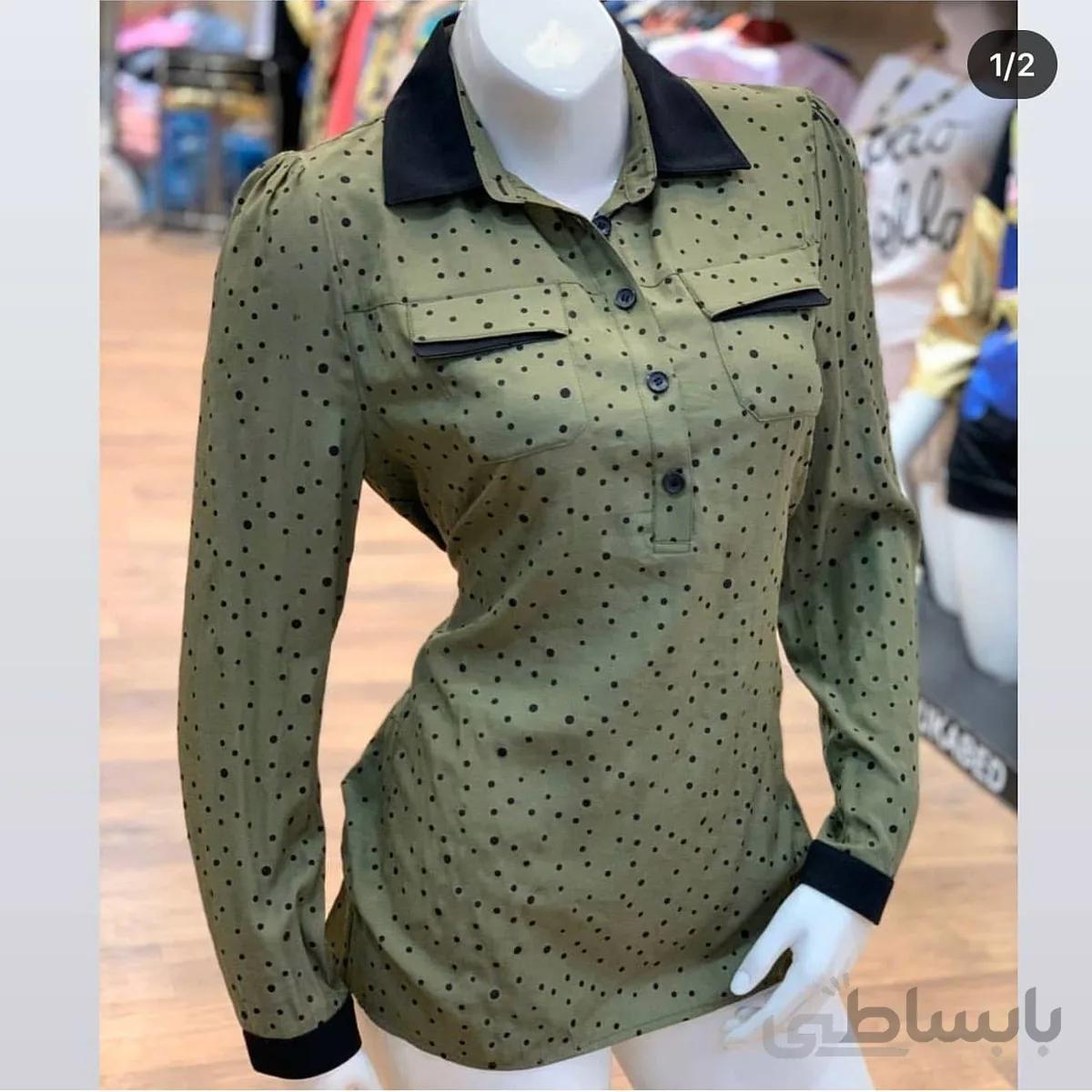 شومیز زنانه طرح خال دار 40 ا blouse