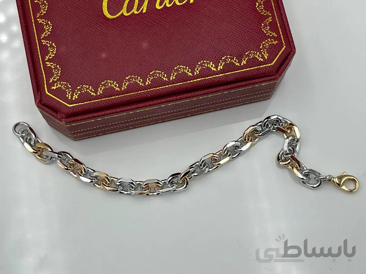 دستبند ژوپینگ دو رنگ تیفانی
