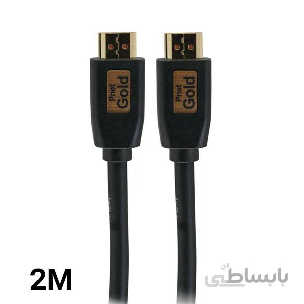 کابل 2 متری 2.0 HDMI پی نت Gold