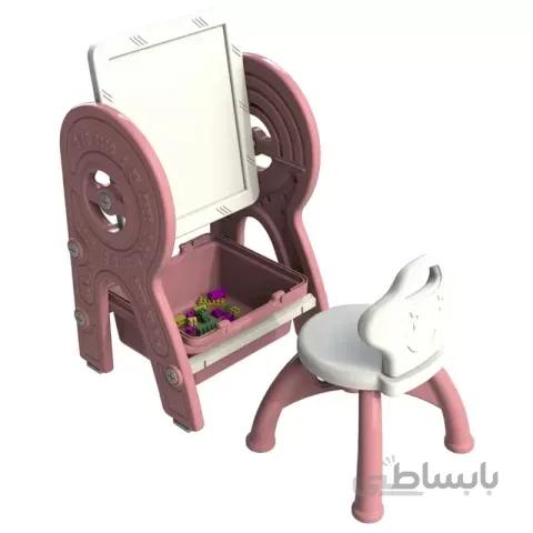 تخته نقاشی و میز لگو بازی صورتی کد P/PS5316/SO