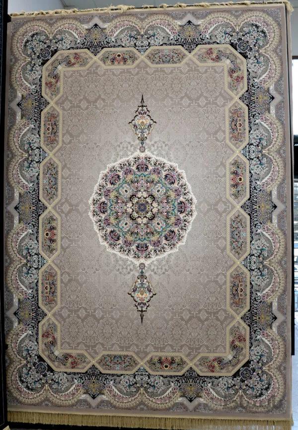 فرش کاشان 1200 شانه نقشه هالیدی ترمه ای