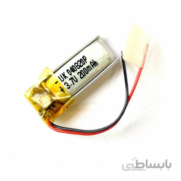 باتری هدفون بلوتوث لیتیومی تک سل 3.7V 200mAh دارای برد محافظ باطری کیفیت بالا 040820p 3.7v 200mah high quality battery