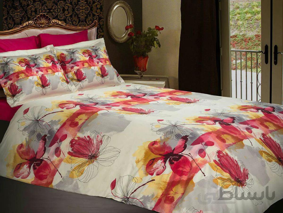 نیم ست ملحفه یکنفره 120 وایت رز (White Rose)
