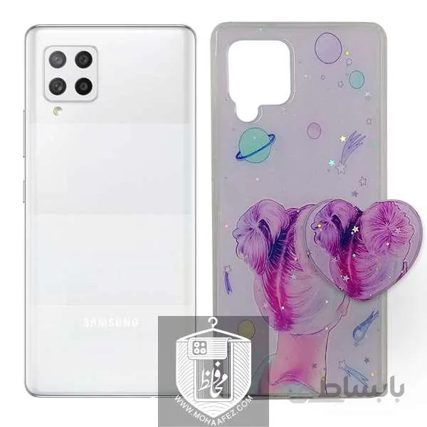 قاب فانتزی پاپ سوکت دار سامسونگ Galaxy A42 طرح قلب کد SA510A