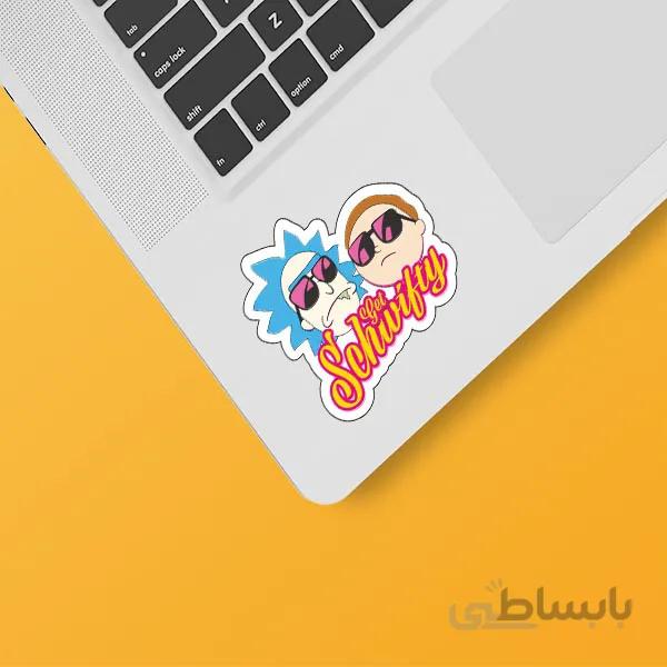 استیکر لپ تاپ طرح ۰۷ Rick&Morty
