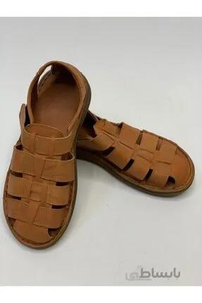 خرید پستی کفش صندل مردانه چرم طبیعی شیک برند RİKEL DERİ رنگ قهوه ای کد ty117095402
