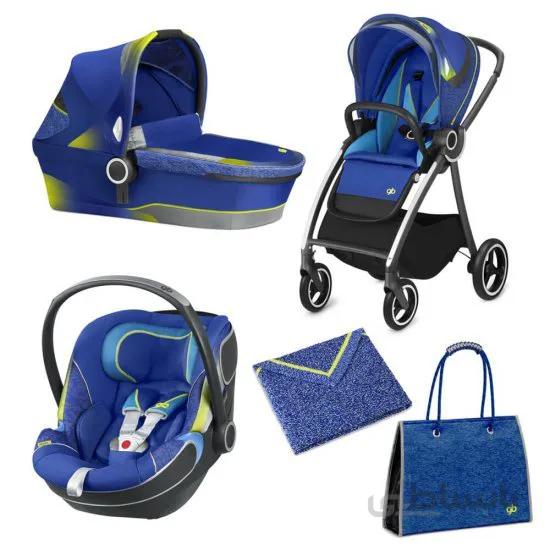 ست 5 تکه کالسکه نوزاد Gb مدل MarisBold Sport Blue