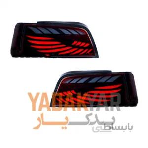 چراغ خطر اسپرت پژو پارس طرح پر ا Feather Tail Lights For Peugeot Pars